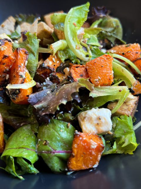 salade courge tofu feta