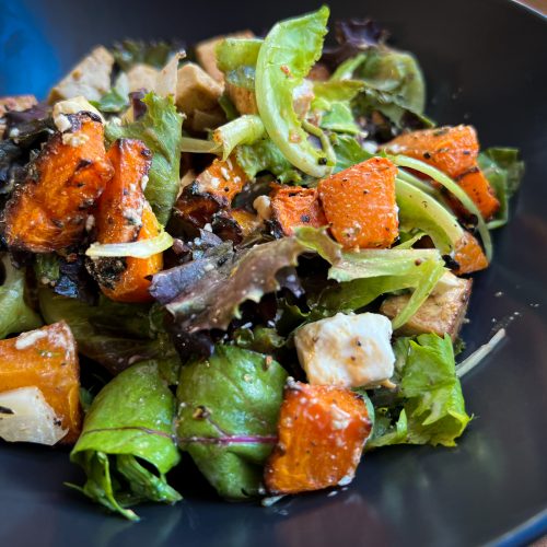 salade courge tofu feta