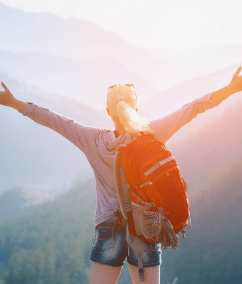 hiker outdoor nature wellness