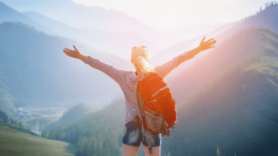 hiker outdoor nature wellness